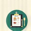 Icon representing menu planning