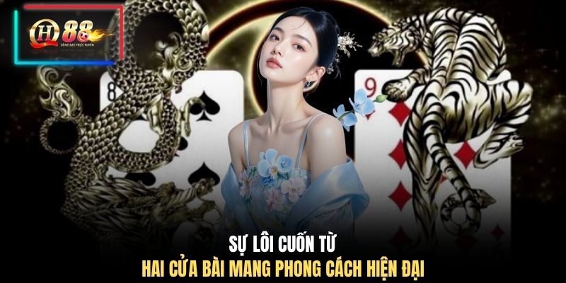 Sự lôi cuốn từ hai cửa bài mang phong cách hiện đại